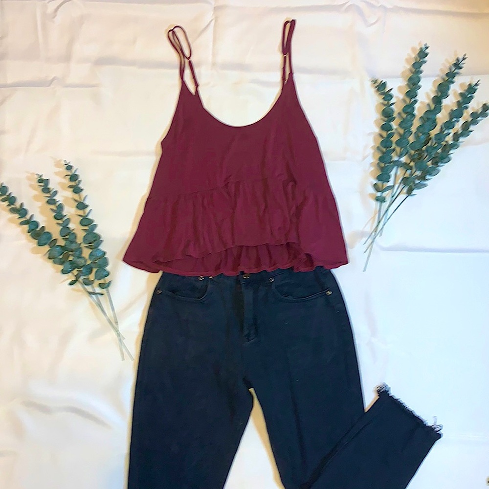 ♥︎ Soft Flowy Cropped Tank ♥︎